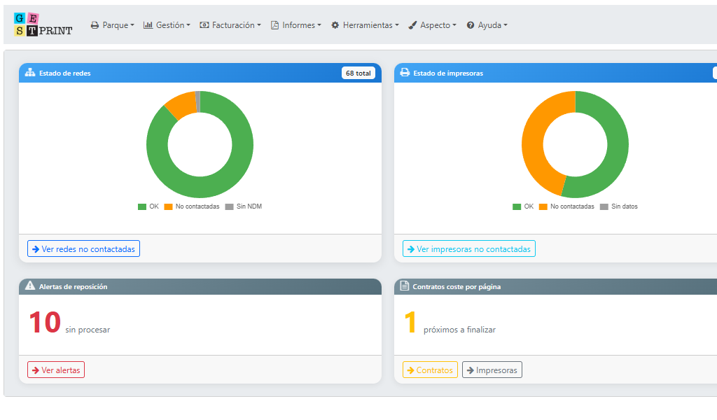 Dashboard de GestPrint